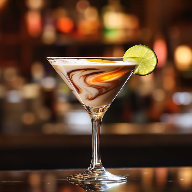 Sunset Swirl Martini