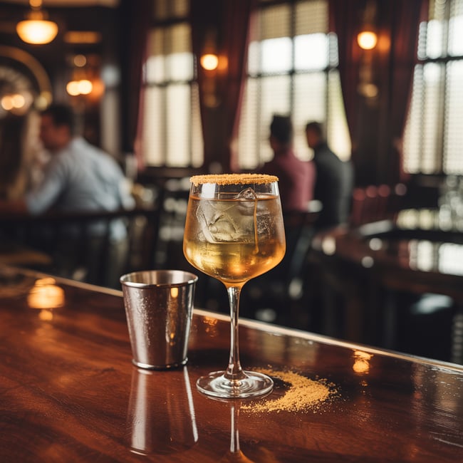 Golden Elixir Martini