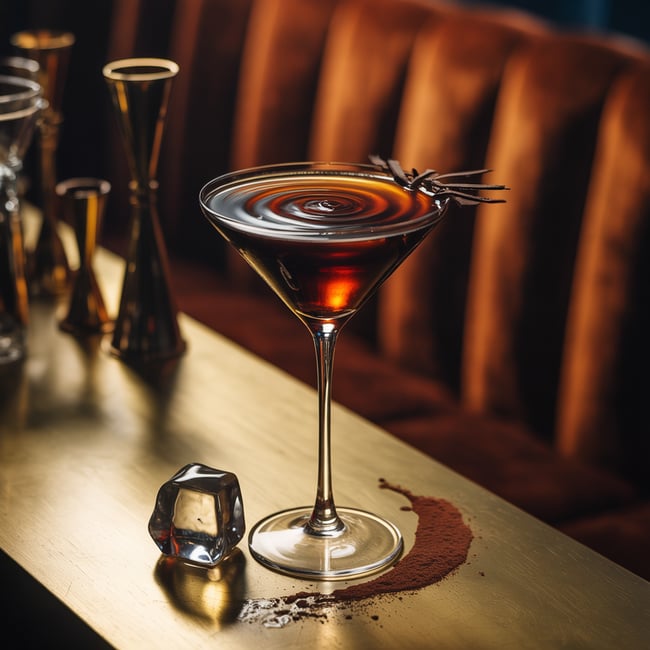 Midnight Vibrato Martini