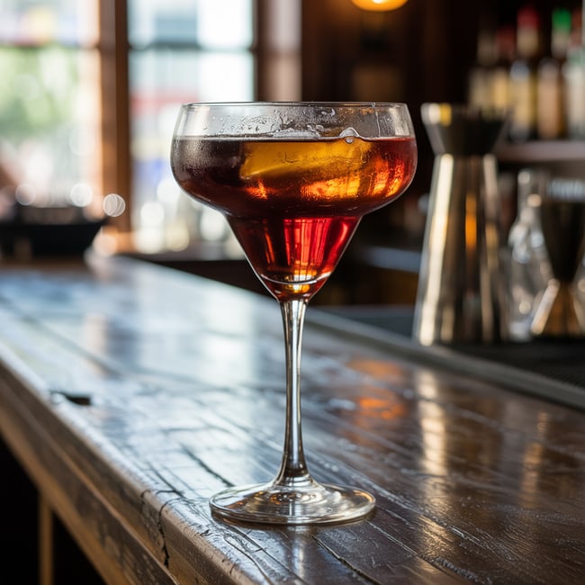 Bitter Sunrise Martini