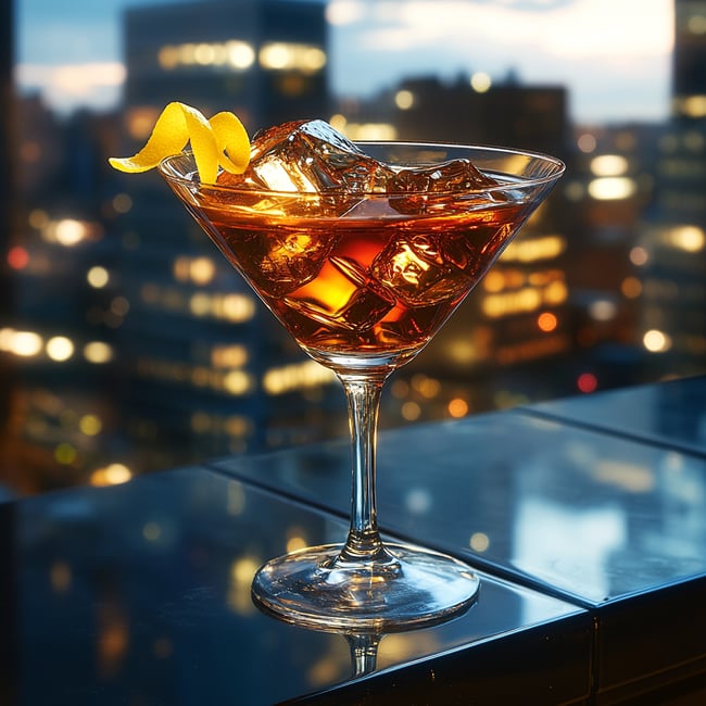 Bitter Summer Dusk Martini