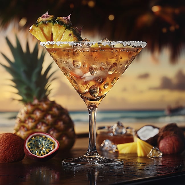 Tropical Sunset Martini