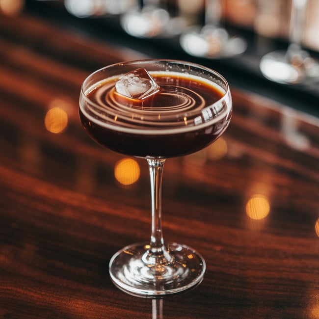 Velvet Blackout Martini
