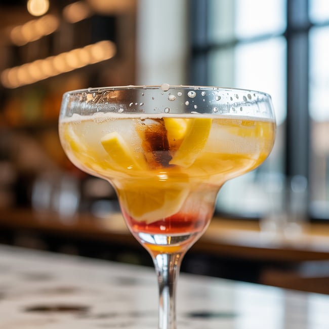 Tropical Sunrise Espresso Fizz