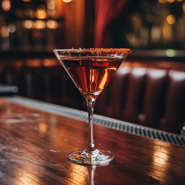 Viper's Ember Martini