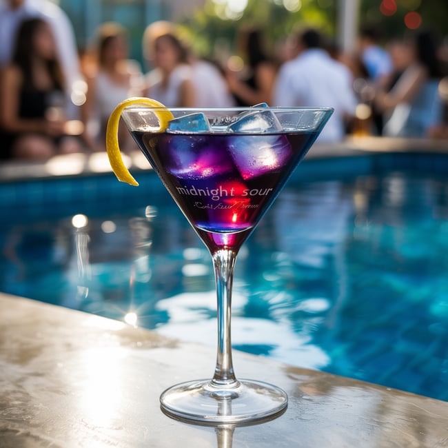 Midnight Sour Martini