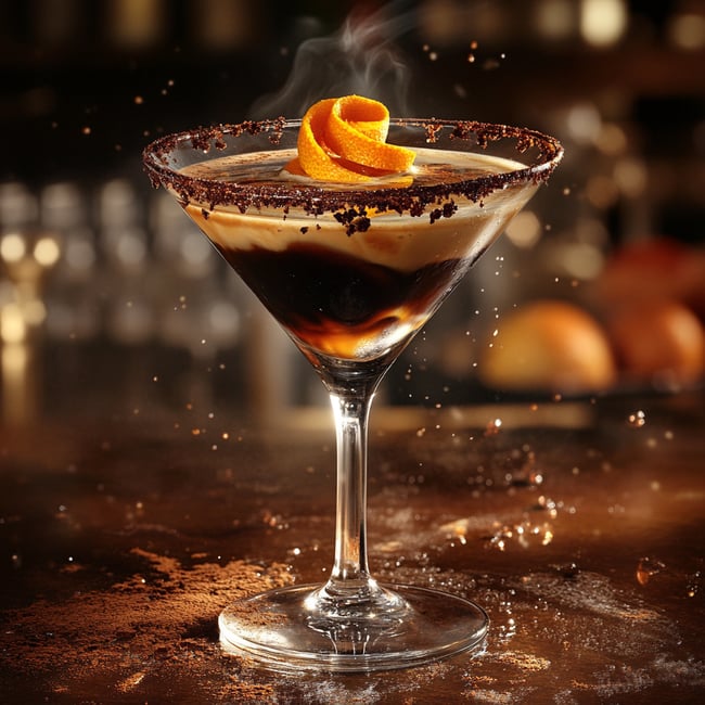 Buzzed Sunrise Martini