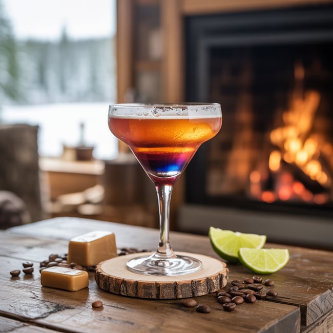 Sunset Storm Martini